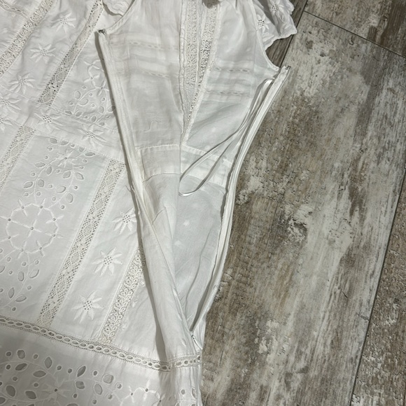 Lauren Ralph Lauren white off the shoulder embroidered eyelet dress - Picture 11 of 16